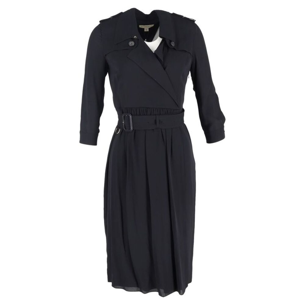 Burberry Agatha Trench Dress in Black Silk